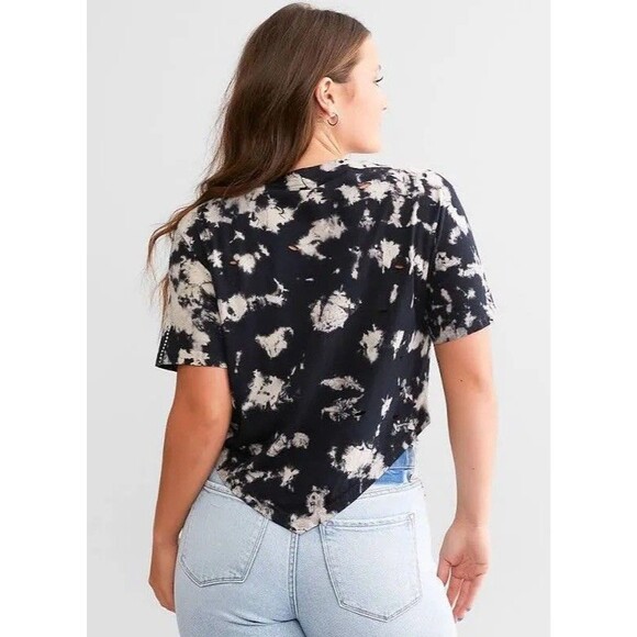 Affliction Women Goth Skulls Heart Rhinestone T-shirt Large Distressed Biker NWT - Picture 2 of 12